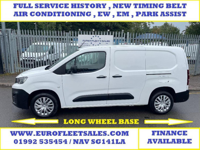PEUGEOT PARTNER 1.5 BlueHDi 950 Professional Long Panel Van LWB Euro 6 (s/s) 6dr